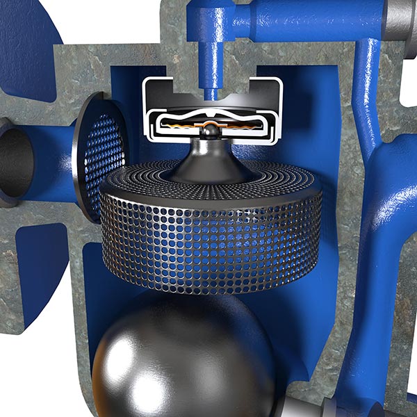 Mechanical Float Steam Trap 3D – ISEC Animation